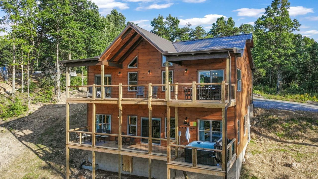 New / 3 King Suites / Sleeps12 / View / 5 Mi To Pf / Hot Tub Sevierville Exterior foto
