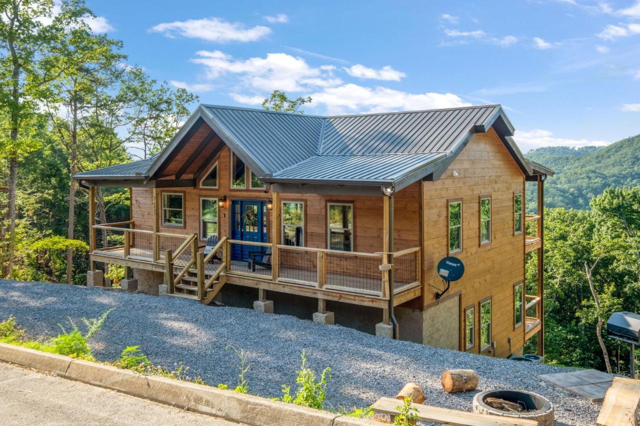 New / 3 King Suites / Sleeps12 / View / 5 Mi To Pf / Hot Tub Sevierville Exterior foto
